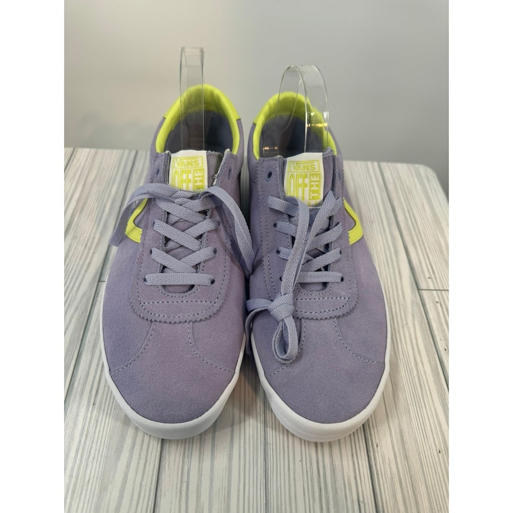 Vans Sport Low Caramella Lavender Lime Green Suede Mens 11 VN000CQRLAE NEW - Picture 2 of 5